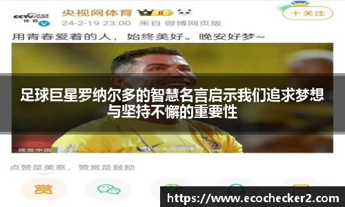 足球巨星罗纳尔多的智慧名言启示我们追求梦想与坚持不懈的重要性