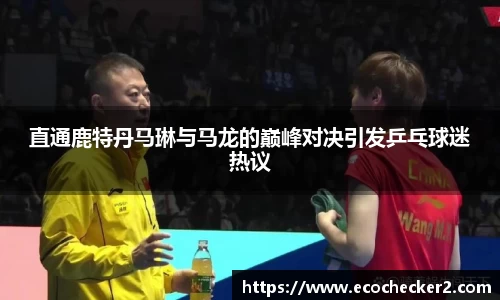 直通鹿特丹马琳与马龙的巅峰对决引发乒乓球迷热议